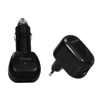 Carregador de Dispositivos Móveis ICIDU PI-707713 | Preto - 1