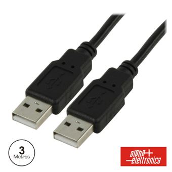 Cabo Usb-A 2.0 Macho / Usb-A Macho Alpha-Elettronica 3M - 1