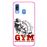Capa Hapdey para Samsung Galaxy A40 2019 Design Fitness Mulher Atlética com Halteres em Silicone Flexível e TPU Cor-de-Rosa_0