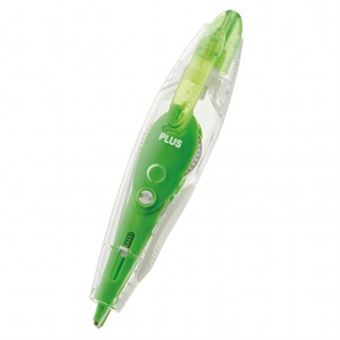 Fita Corretora Plus Estilo Caneta - Verde - 1