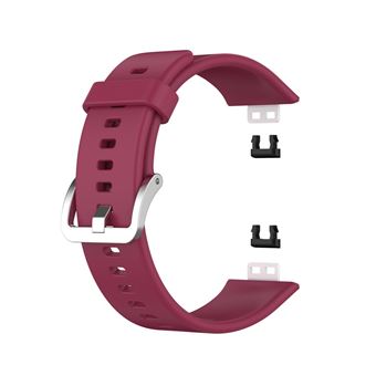 Pulseira Magunivers Silicone Fivela Flexível Vinho Tinto para Huawei Watch Fit 2020 - 1