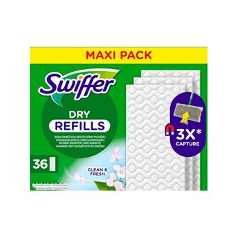 Recarga Panos Agarra Pó Swiffer | Perfumados | 36 Unidades - 1