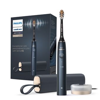 Escova de Dentes Elétrica Philips DiamondClean Prestige 9900 HX9992/12 Escova de dentes elétrica com tecnologia SenseIQ | Azul - 1