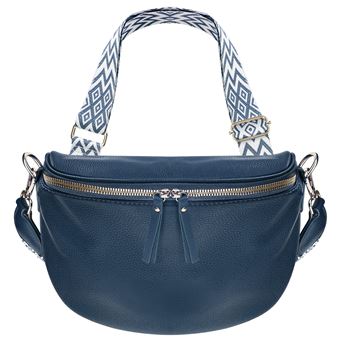 Bolsa de Cinto a Tiracolo Gallantry com padrão geométrico | Azul - 1