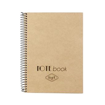 Caderno A5 Capa Dura Espiral Ancor Kraft 2023 Pautado 48Fl 90G 114812 - 1