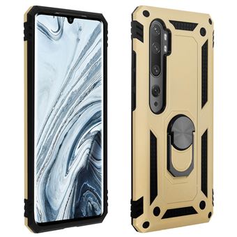 Capa Protetora Avizar para Xiaomi Mi Note 10 /10 Pro | Antichoque | Anel | Suporte - Dourado