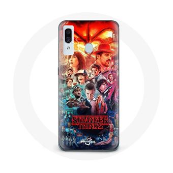Capa Maniacase para Samsung Galaxy A20 Stranger Things Teaser Temporada 4 Anexar Personagens Arte - 1