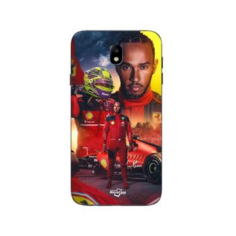 Capa Maniacase para Samsung Galaxy j7 2018 Lewis Hamilton Scuderia Ferrari F1 oficial - 1