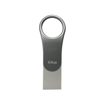 Unidade de Memória Usb Silicon Power Mobile C80 | Titânio - 1