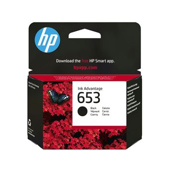 Original HP Tinteiro Ink Advantage Original 653 Preto - 1