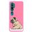Capa Hapdey para Xiaomi Mi Note 10 - Note 10 Pro - CC9 Pro | Silicone Flexível em TPU | Design Filhotes de Pug bege posando 3 - Rosa_0