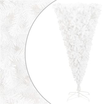 Árvore de Natal Artificial Invertida com Suporte vidaXL | 240 cm | Branco - 1