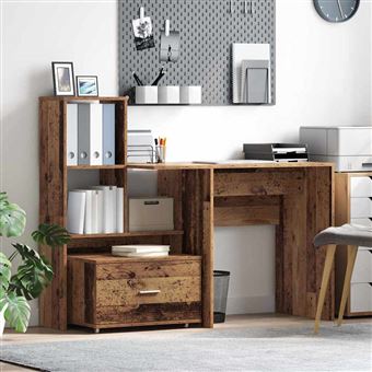 Mesa vidaXL | Madeira antiga | 131.5 x 50 x 106.5 cm | Madeira processada - 1