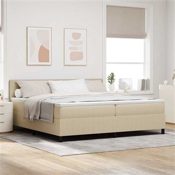 Cama Box Manual vidaXL | Cinza Claro e Branco | 203 x 200 x 88 cm - 1