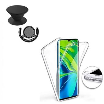 Kit Capa 3x1 360° Impact Protection com PopSocket e Suporte Preto | Impact Protection Phonecare para Xiaomi Mi Note 10 - 1