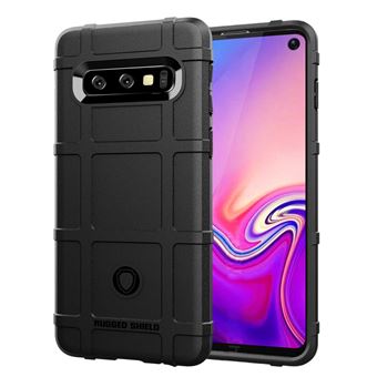 Capa Magunivers TPU grelha quadrada anti-choque preto para Samsung Galaxy S10 - 1