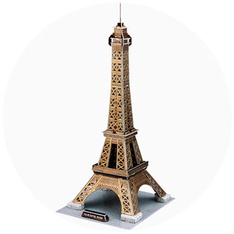 Quebra-Cabeça 3D DAM Torre Eiffel | 39 Peças | Multicolorido - 1
