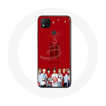 Capa Maniacase para Xiaomiredmi 9C Bts Bangtan Rapazs Fundo Vermelho Cadeau de Natal 2023 - 1