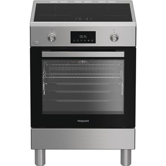 Fogão Hotpoint H6I8LMSAX | 60 cm | 4 Zonas | A | Aço inoxidável - 1