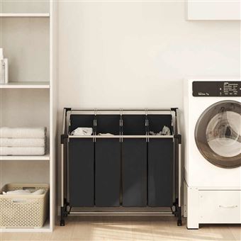 Cestos de Roupa vidaXL preto - 1