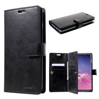 Capa Magunivers PU diário mansoor preto para Samsung Galaxy S10