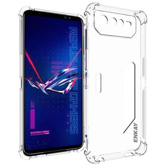 Capa e TPU HAT PRINCE claro, canto reforçado, antiderrapante, borda de tira, à prova de queda para Asus ROG Phone 6 5G - transparente - 1