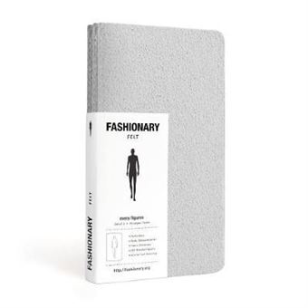 Fashionary Mini Felt Grey Mens Sketchbook A6 (Set of 3) - 1