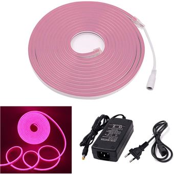 Tira LED Neon | Efeito Flexível e Impermeável - Rosa - 1