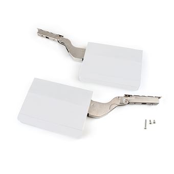 Compasso Emuca para Porta Elevatória | Força 3200-9000 | Aço E Plástico | Branco - 1