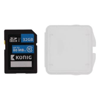 cartão de memória König 32GB SDHC 32GB SDHC UHS-I Class 10  Preto e Azul - 1
