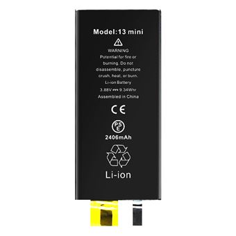 Bateria Clappio para iPhone 13 Mini Sem BMS, capacidade 2406mAh - 1