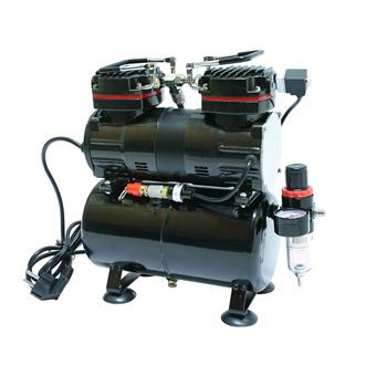 Compressor de Ar Comprimido Bc-elec TC-90T | 2 Cilindros | 190 W | 0-4 Bar Modelo AS196 | Reservatório de Ar - Preto - 1