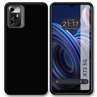 Capa Tumundosmartphone de TPU em gel de silicone preto para Zte Blade A72 5G - 1