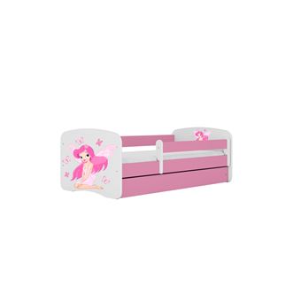 Cama 140 x 70 cm Kocot Kids com colchão BabyDreams Fairy Borboletas Pink - 1