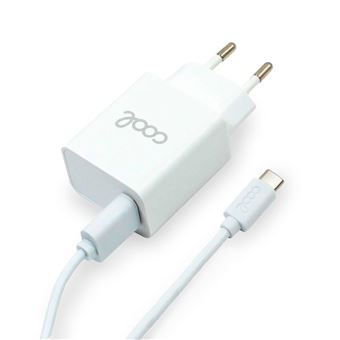 Carregador Conector de Rede 2 em 1 COOL | Tipo-C | 3 Amp |Carga Rápida - Branco - 1