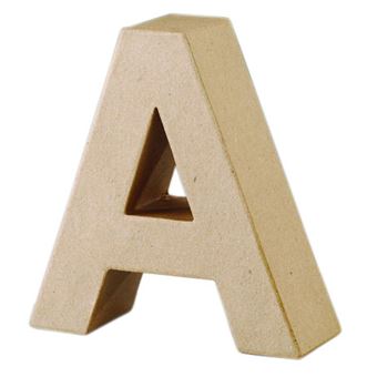 Letra em Papel Mache EFCO 26309 | A | 17 cm - 1