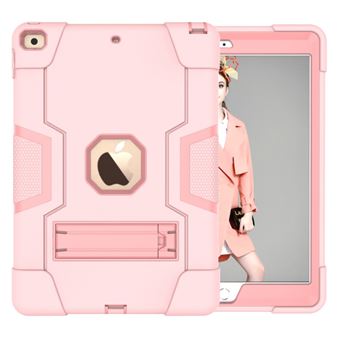 Capa e TPU Magunivers Combinação Anti-Choque com Muleta Rosa para Apple iPad 10.2 (2019) - 1