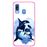 Capa Hapdey para Samsung Galaxy A40 2019 Design Baleias em Silicone Flexível e TPU Cor-de-Rosa_0