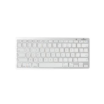 Teclado Wireless Bluestork BS-KB-MICRO/BT/SP | Idioma: Espanhol | Prateado, Branco - 1