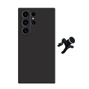 Kit Suporte Magnético Com Pernas + Capa Proteção Silicone Gift4Me para Samsung Galaxy S25 Ultra | Preto - 1