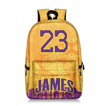 Mochila Escolar DreamWorks | LeBron James | 28 x 14 x 47 cm | Amarelo 1173 - 1