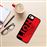 Capa Hapdey para iPhone 7 - 8 Design Leão Vermelho e Preto em Silicone Flexível e TPU Preto_1