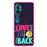 Capa Hapdey para Xiaomi Mi Note 10 - Note 10 Pro - CC9 Pro | Silicone Flexível em TPU | Design Frase romântica, te amo até a lua e volta - Rosa_0
