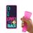 Capa Hapdey para Xiaomi Mi Note 10 - Note 10 Pro - CC9 Pro | Silicone Flexível em TPU | Design Frase romântica, te amo até a lua e volta - Rosa_3