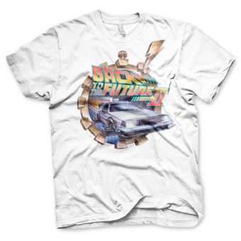 T-shirt Sublimação Back To The Future Part II Vintage | Branco | S - 1
