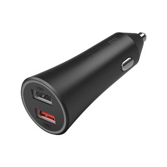 Carregador de Dispositivos Móveis Xiaomi Mi 37W Dual-Port Car Charger | Preto - 1