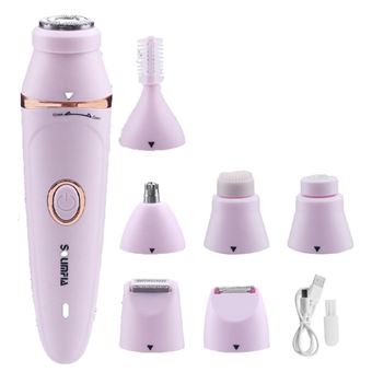 Depiladora HT-518 | 7 Peças - Rosa - 1