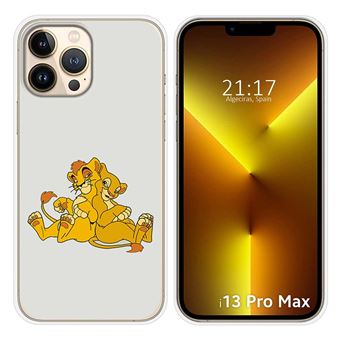 Capa Tumundosmartphone de silicone para iPhone 13 Pro Max (6.7) design Lions Drawings - 1