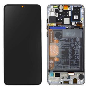 Conjunto Completo Huawei P30 Lite | Ecrã LCD | Bateria 3340 mAh | Original - Branco - 1