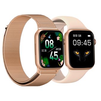 Smartwatch DCU Advance Tecnologic Colorful 2 | 44.5 mm | Metálico Escuro, Rosa Dourado, Dourado, Preto - 1